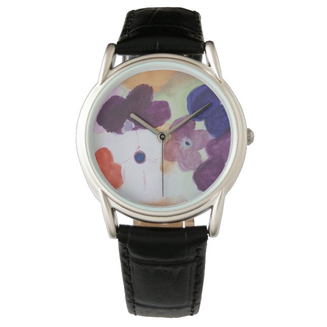 Anemone Spring Blumen Watch Armbanduhr (Vorderseite)