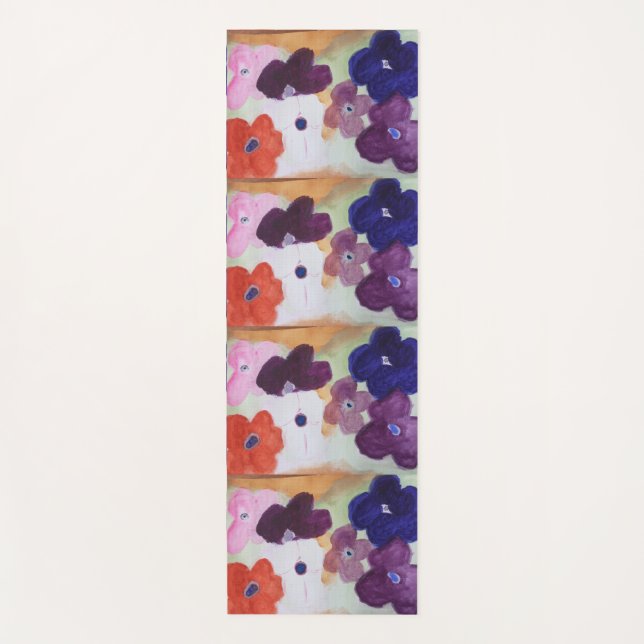 Anemone Spring Flowers Yogamatte (Vorderseite)
