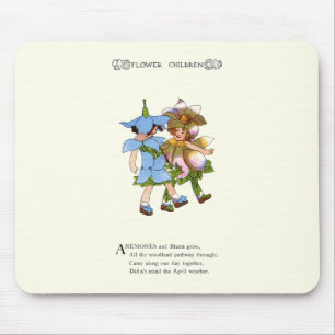 Anemone und Bluets Mousepad