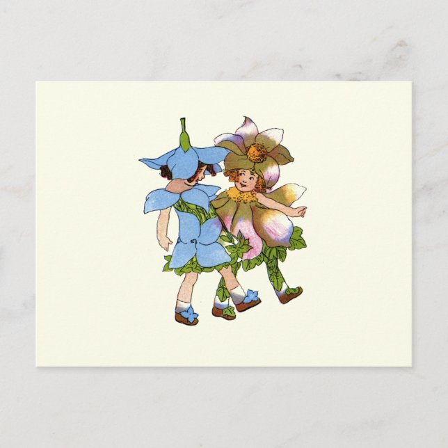 Anemone und Bluets Postkarte (Vorderseite)