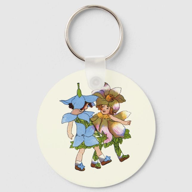 Anemone und Bluets Schlüsselanhänger (Vorderseite)