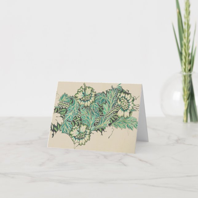 ANEMONE VON William Morris FOLGE NOTE CARD (Vorderseite)