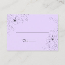 Anemone zur Platzkarte von Blasslavender Flat