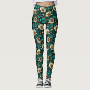 Anemonen Blühen Sportliche Anemonen Fantasie Gesch Leggings