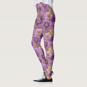 Anemonen Blumen Aktiv Bekleidung Anemonen Thema Ge Leggings