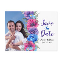 Anemonen Blumen Foto Hochzeit Terminankündigung