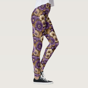 Anemonen Blumen Yoga Anemonen Fantasie Damen Leggings