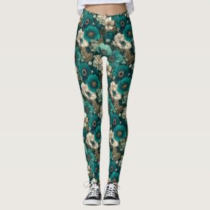 Anemonen Blüte Fitness Mode Anemonen Blütenblatt Leggings