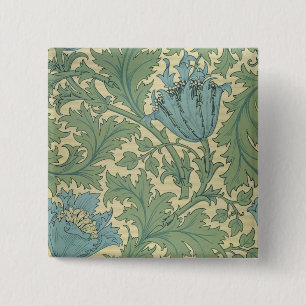 "Anemonen" Entwurf (Gewebe) Button