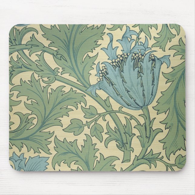 "Anemonen" Entwurf (Gewebe) Mousepad (Vorne)