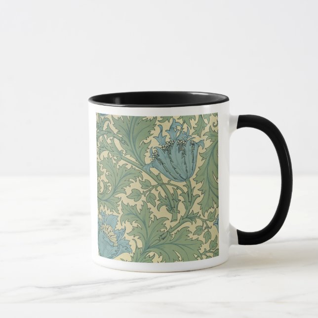 "Anemonen" Entwurf (Gewebe) Tasse (Rechts)