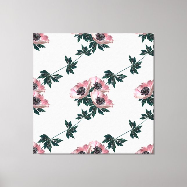 Anemonen. Leinwanddruck (Vorderseite)