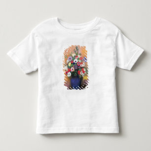 Anemonen und Flieder in einem blauen Vase, nach Kleinkind T-shirt