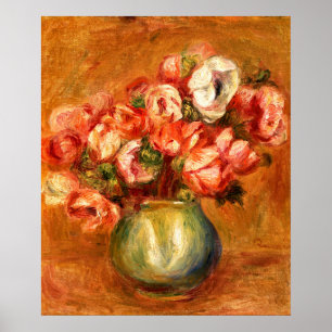 Anemonen von Pierre-Auguste Renoir Poster