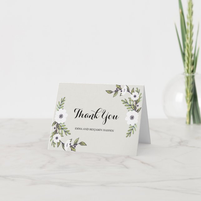 Anemones bemalt - vielen Dank an die Karten (Vorderseite)