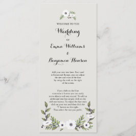 Anemones-Hochzeitsprogramm Programm