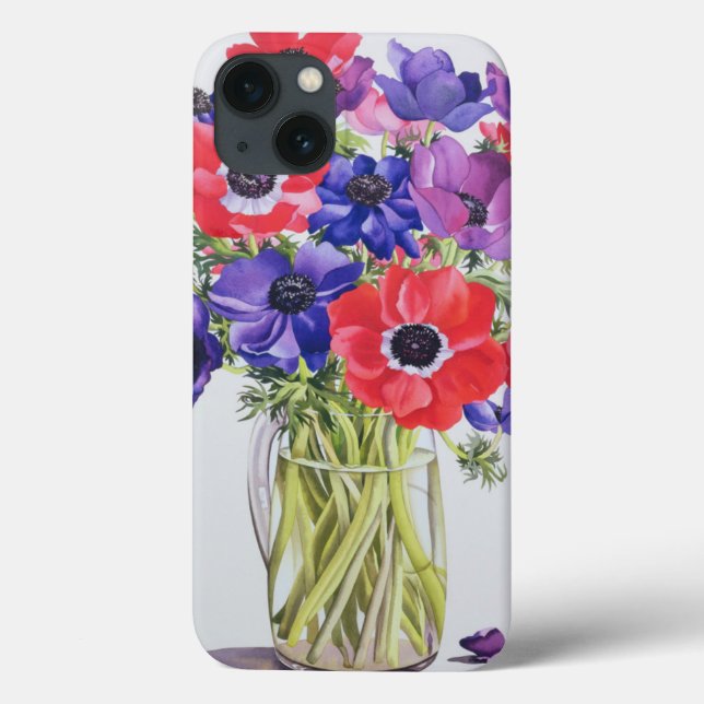 Anemones in a glass jug 2007 Case-Mate iPhone hülle (Rückseite)