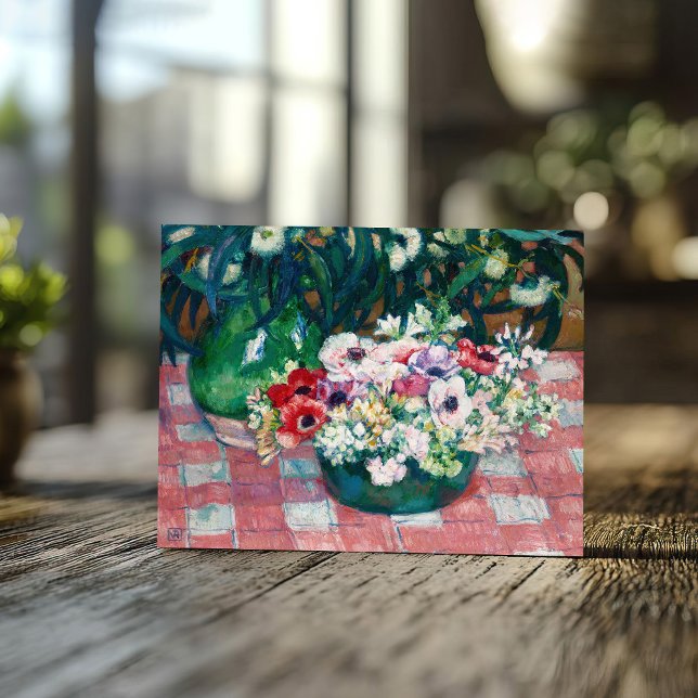 Anémones | Theo van Rysselberghe Postkarte (Von Creator hochgeladen)