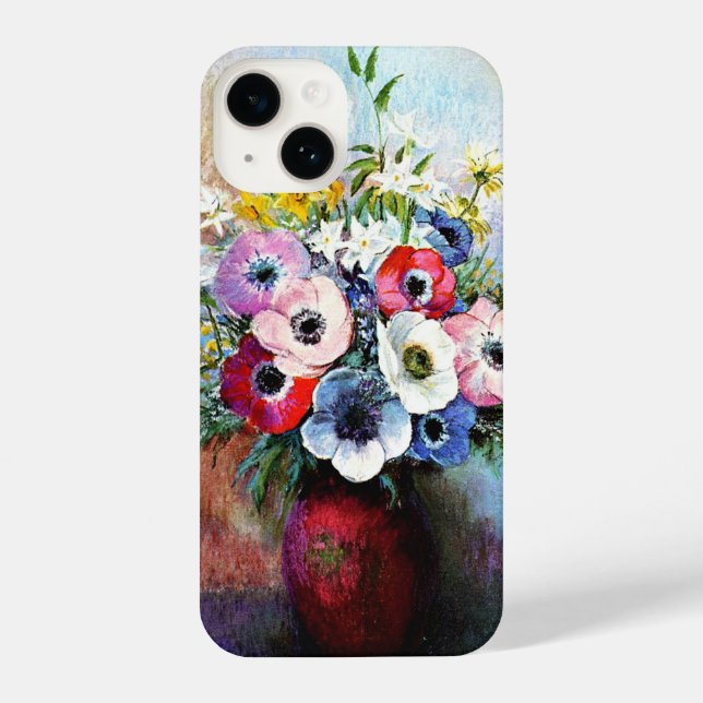 Anemones von Odilon Redon iPhone 14 Hülle (Rückseite)