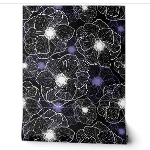 Anemones Wildblume Muster G601 Tapete