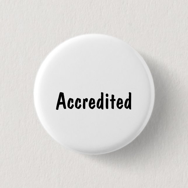 Anerkannt Button (Vorderseite)