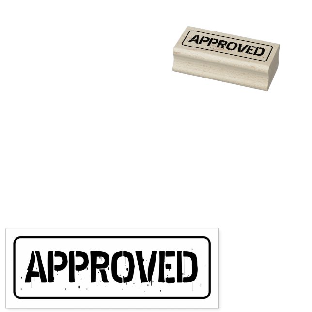 Anerkanntes Bürologo, Briefmarke für Farbkautschuk Gummistempel (Stempel)
