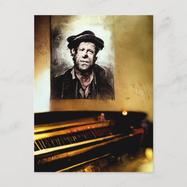 Anerkennung für Tom Waits Postkarte (Vorderseite)