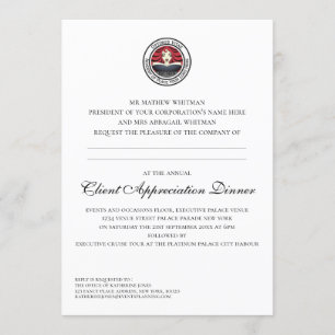 Anerkennungs-Ereignis Einladung