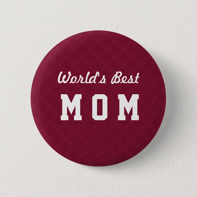 Anerkennungs-Geschenk A07 die MAMA der Welt bestes Button (Vorderseite)