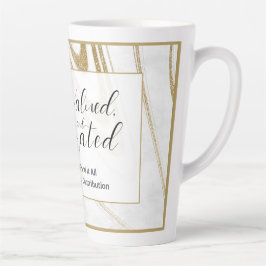 Anerkennungs-Latte-Mug | Elegantes individuelles G Milchtasse