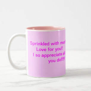 Anerkennungs-Tasse Zweifarbige Tasse