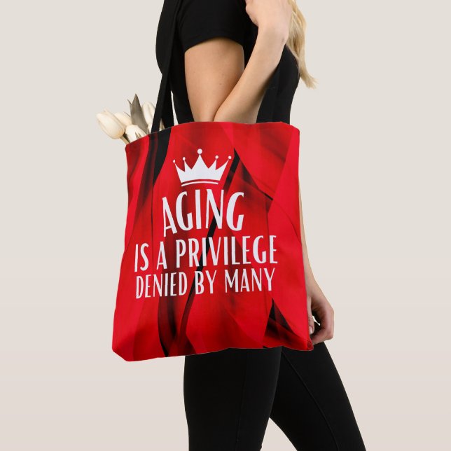 Anerkennungsquote Altern Senior Grand Elternteil Tasche (Von Nahem)