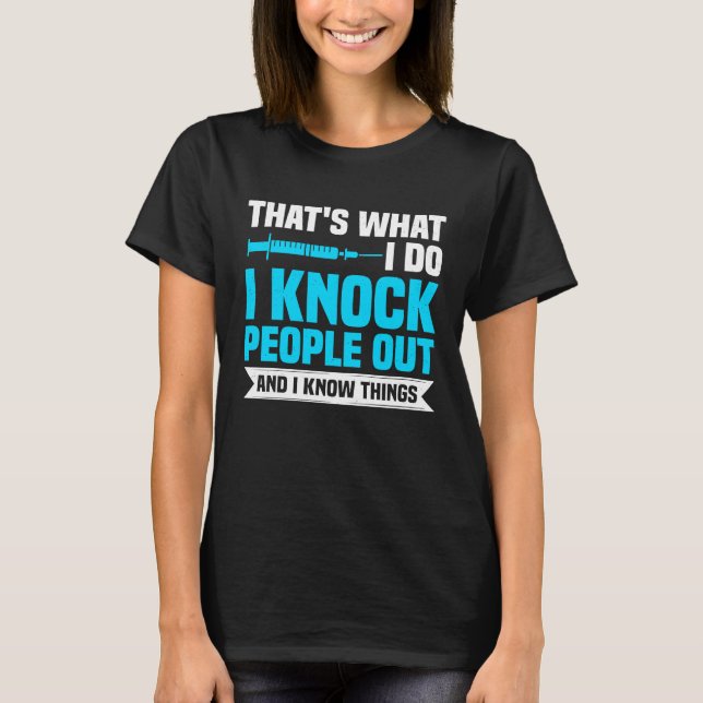 Anesthesia CRNA Nurse Anesthetist & Anesthesiology T-Shirt (Vorderseite)