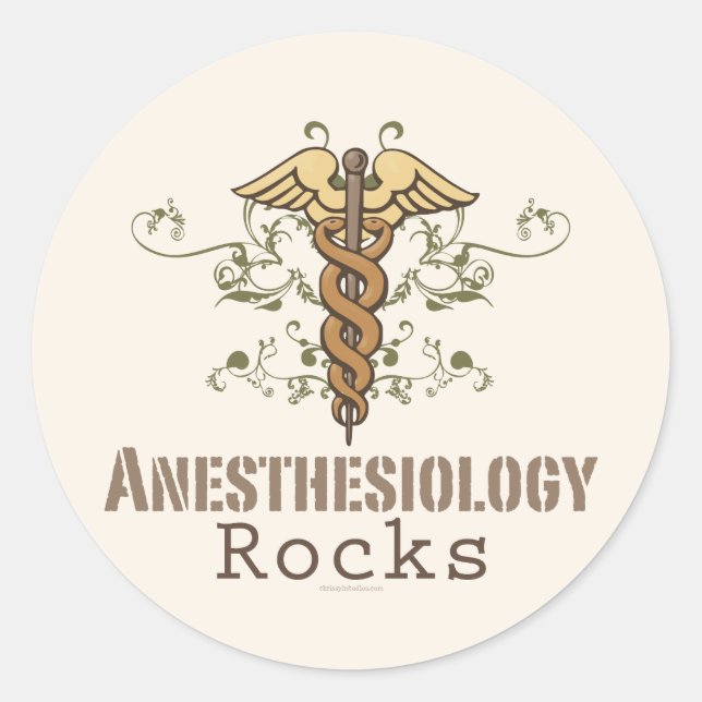Anesthésiologie Rocks Stickers (Devant)