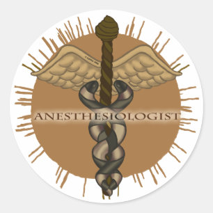 Anesthésiste Caduceus autocollant