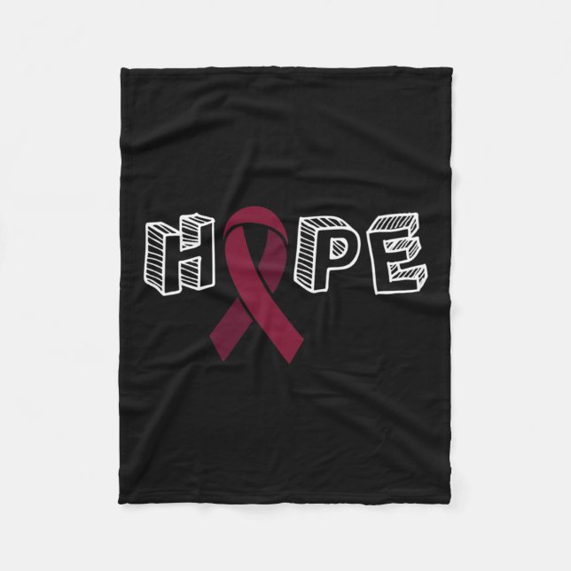 Aneurysm Awareness Hope Fleecedecke (Vorderseite)