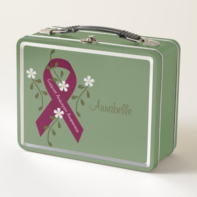 Aneurysm Awareness Ribbon Lunch Box (Vorderseite)
