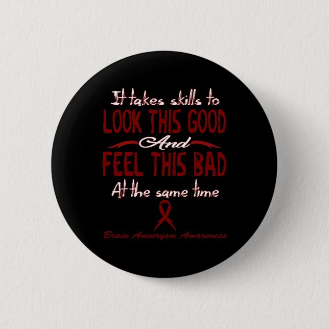 Aneurysma Awareness 3 Button (Vorderseite)