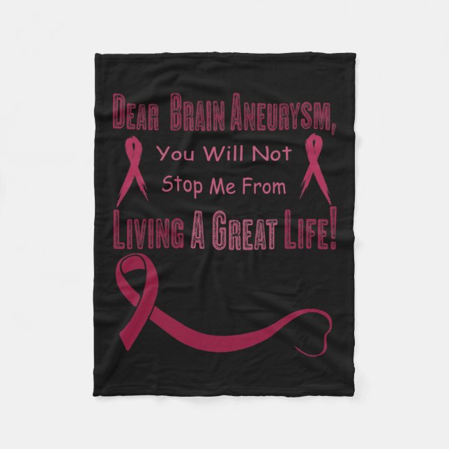 Aneurysma Awareness 7 Fleecedecke (Vorderseite)