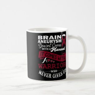 Aneurysma Awareness Burgundy Ribbon Kriegerunterst Kaffeetasse