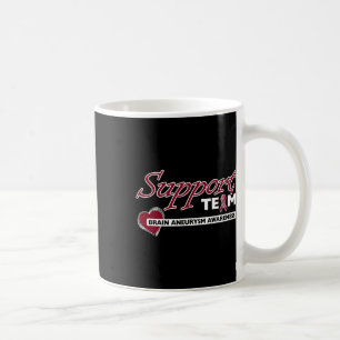 Aneurysma Awareness Burgundy Support Ribbon Kaffeetasse
