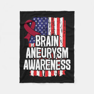 Aneurysma Awareness Ribbon Fleecedecke