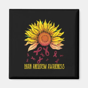 Aneurysma Awareness Sonnenblume Magnet