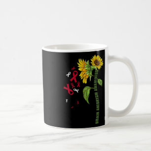 Aneurysma Awareness Sonnenblumen Operation Support Kaffeetasse