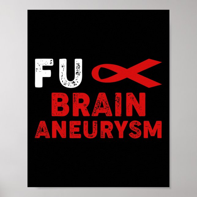 Aneurysma Awareness Support Survivor Poster (Vorne)