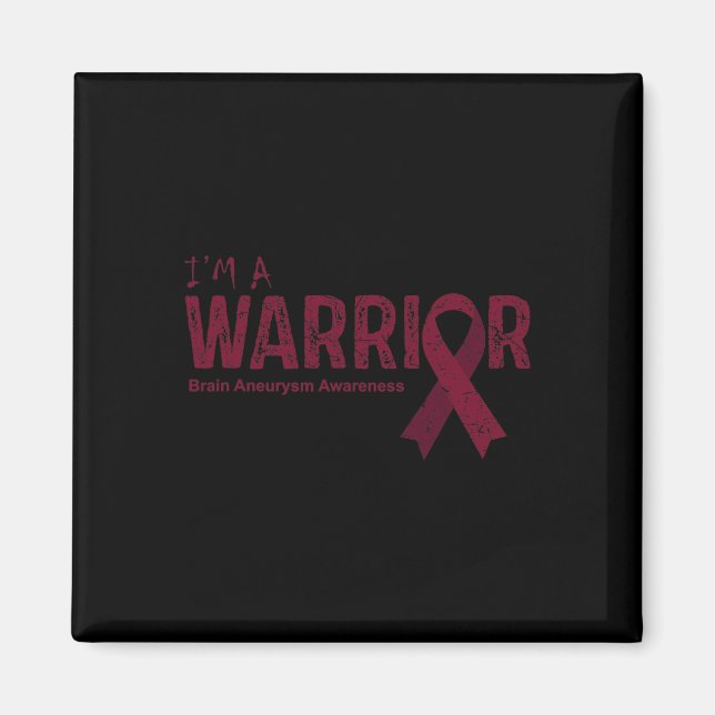 Aneurysma Awareness Warrior Magnet (Vorne)