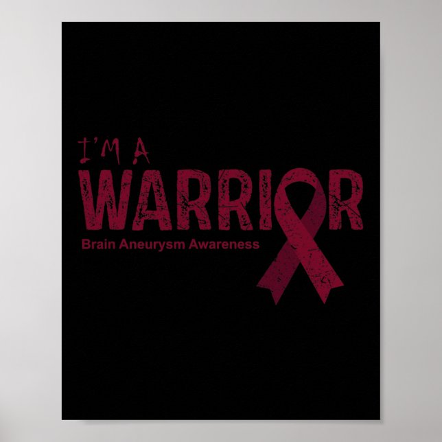 Aneurysma Awareness Warrior Poster (Vorne)