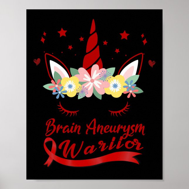 Aneurysma-Bewusstsein im Gesicht Poster (Vorne)