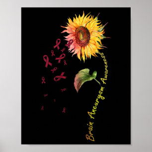 Aneurysma-Bewusstseins-Sonnenblume 1  Poster