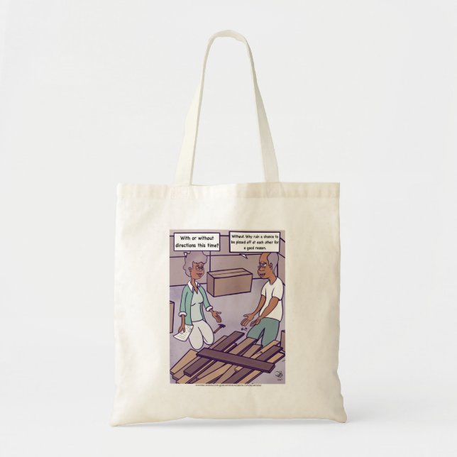 Anfahrt Cartoon Tote Bag Tragetasche (Vorne)